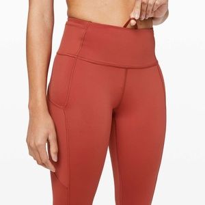 NEW Lululemon Fas and Free Tight II 25" Non-Reflective Nulux Leggings size 12